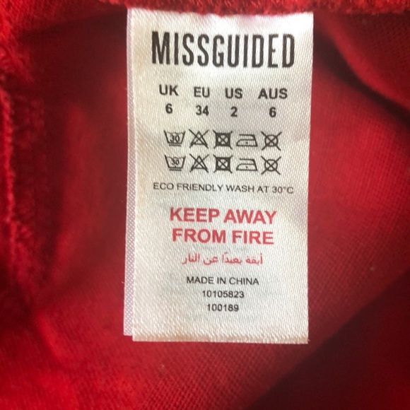 Misguide petite US size 2 amazing red Pants - Picture 4 of 4